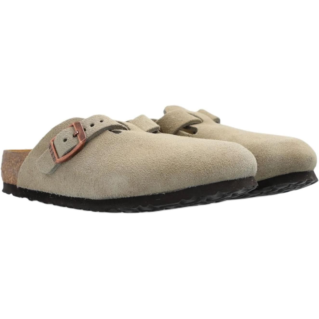 Детские Birkenstock Boston Удобные Резиновые Тапочки Таупового цвета - изображение 3