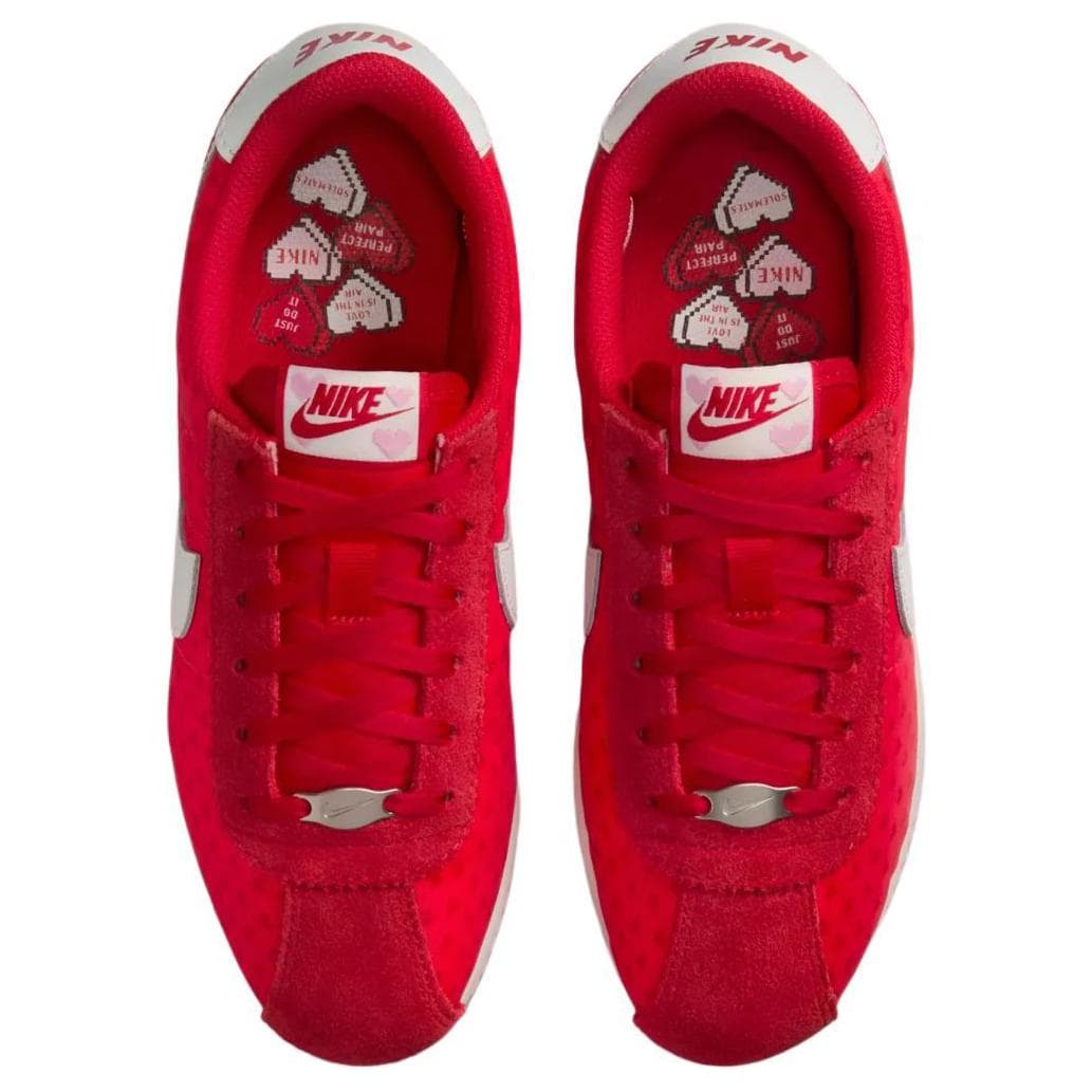 Кроссовки Nike Cortez Low Топ Детская Беговая Обувь Красная Белая Малыш - изображение 4