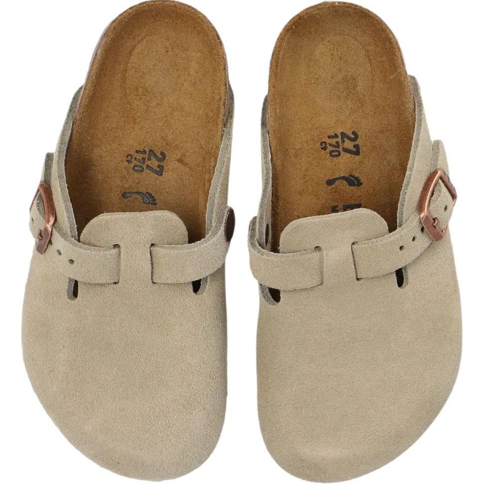 Детские Birkenstock Boston Удобные Резиновые Тапочки Таупового цвета - изображение 5