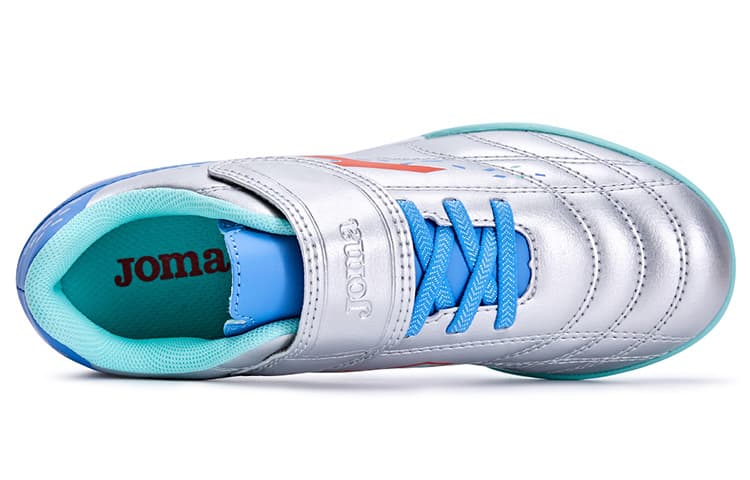 Бутсы Joma Низкий Топ Детская Футбольная Обувь Серебряный Озерный Синий Малыш - изображение 4