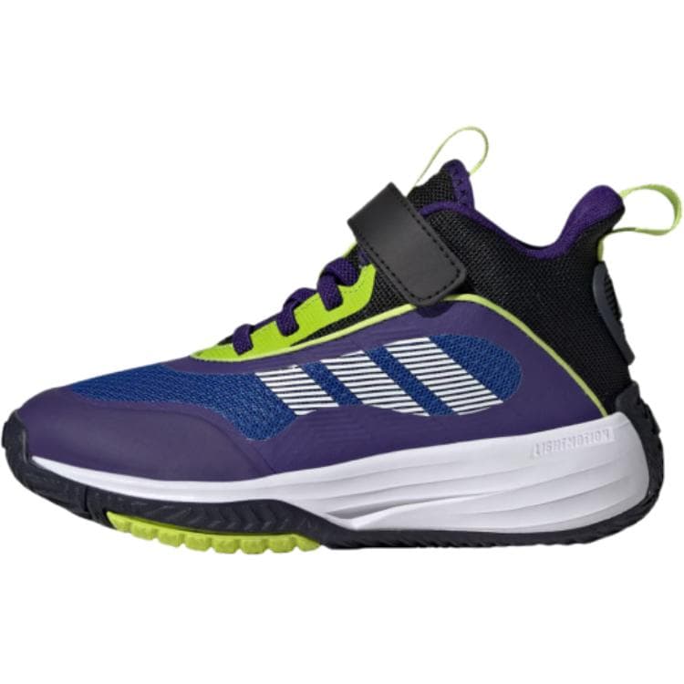 Кроссовки для баскетбола Adidas OwnTheGame 3,0 противоскользящие устойчивые к истиранию верх MID детские баскетбольные кроссовки синий детский - изображение 1