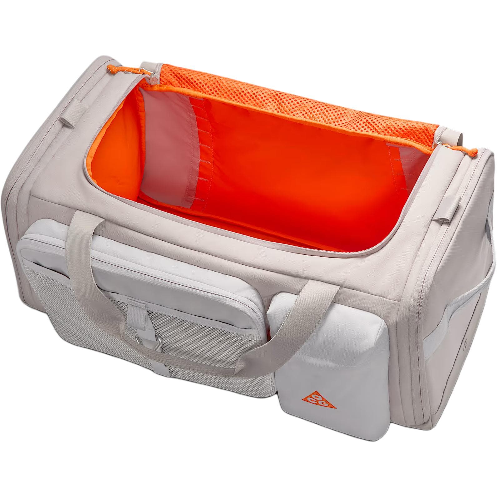 Спортивная сумка Nike ACG 53L Ткань Путешественная Сумка Унисекс Университетский Серый Туманно-Серый Оранжевый Безопасность - изображение 4