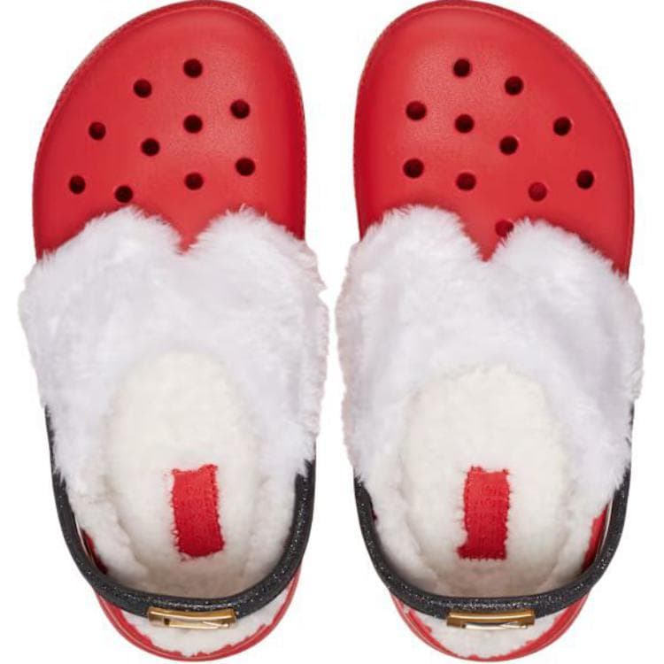 Кроссовки Crocs Classic Lined Мягкий и Комфортный Низкий Верх Обувь для Малышей Красный Младенец и Малыш - изображение 5