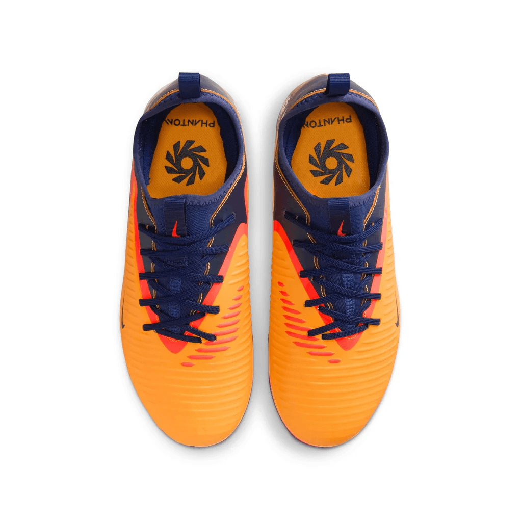 Бутсы NIKE Jr. Phantom 6 Low Топ Детские футбольные бутсы Оранжевый синий Детский - изображение 4
