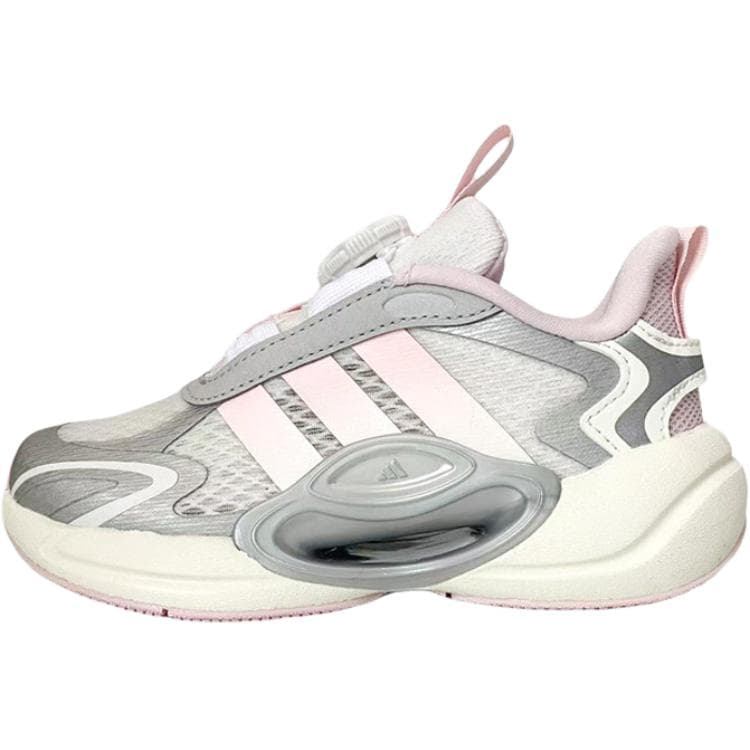 Кроссовки Adidas Galaxy противоскользящие амортизирующие низкие беговые кроссовки серо-розового цвета для детей - изображение 1