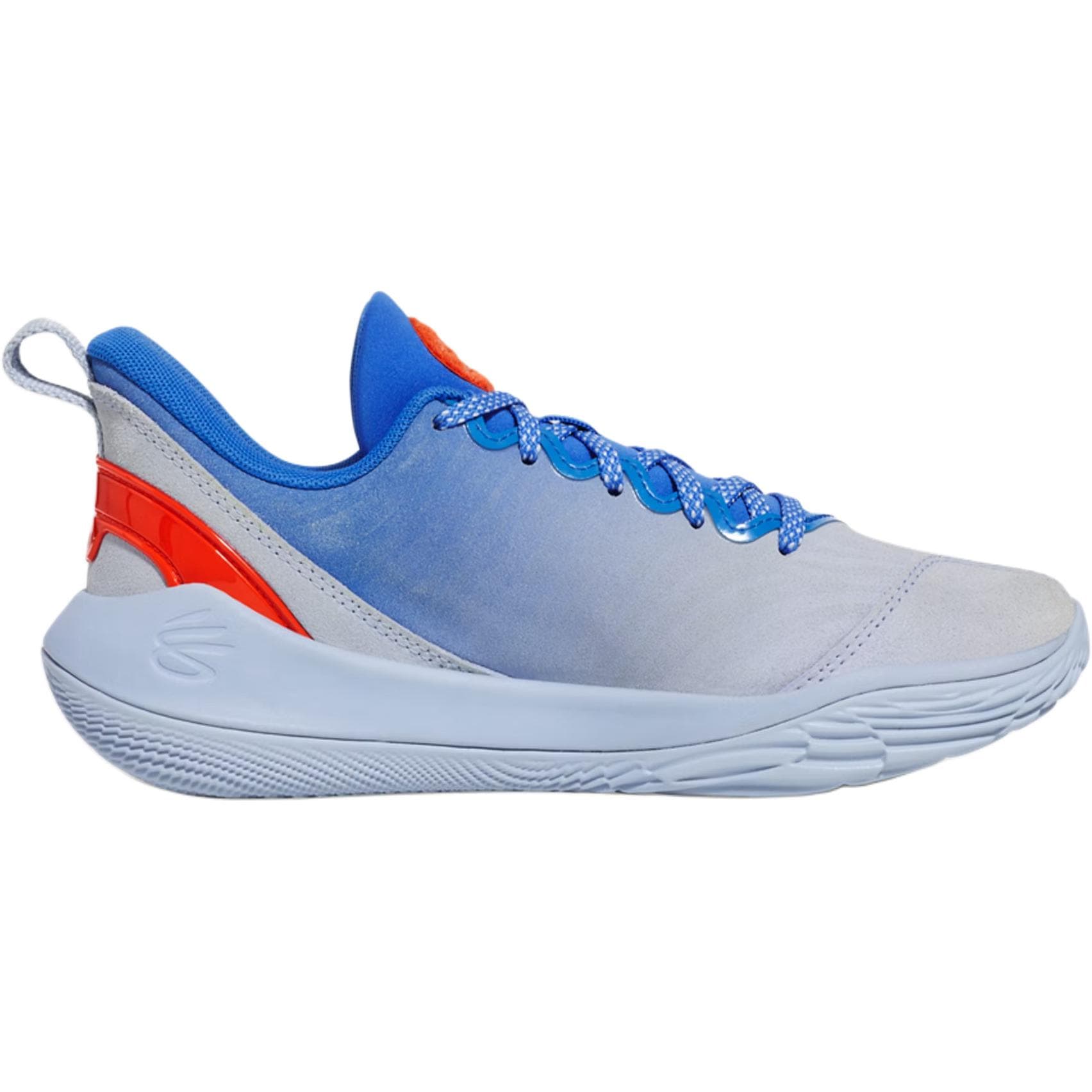 Кроссовки для баскетбола Under Armour Curry 12 противоскользящие устойчивые к истиранию низкий топ детские баскетбольные кроссовки синий желтый - изображение 3