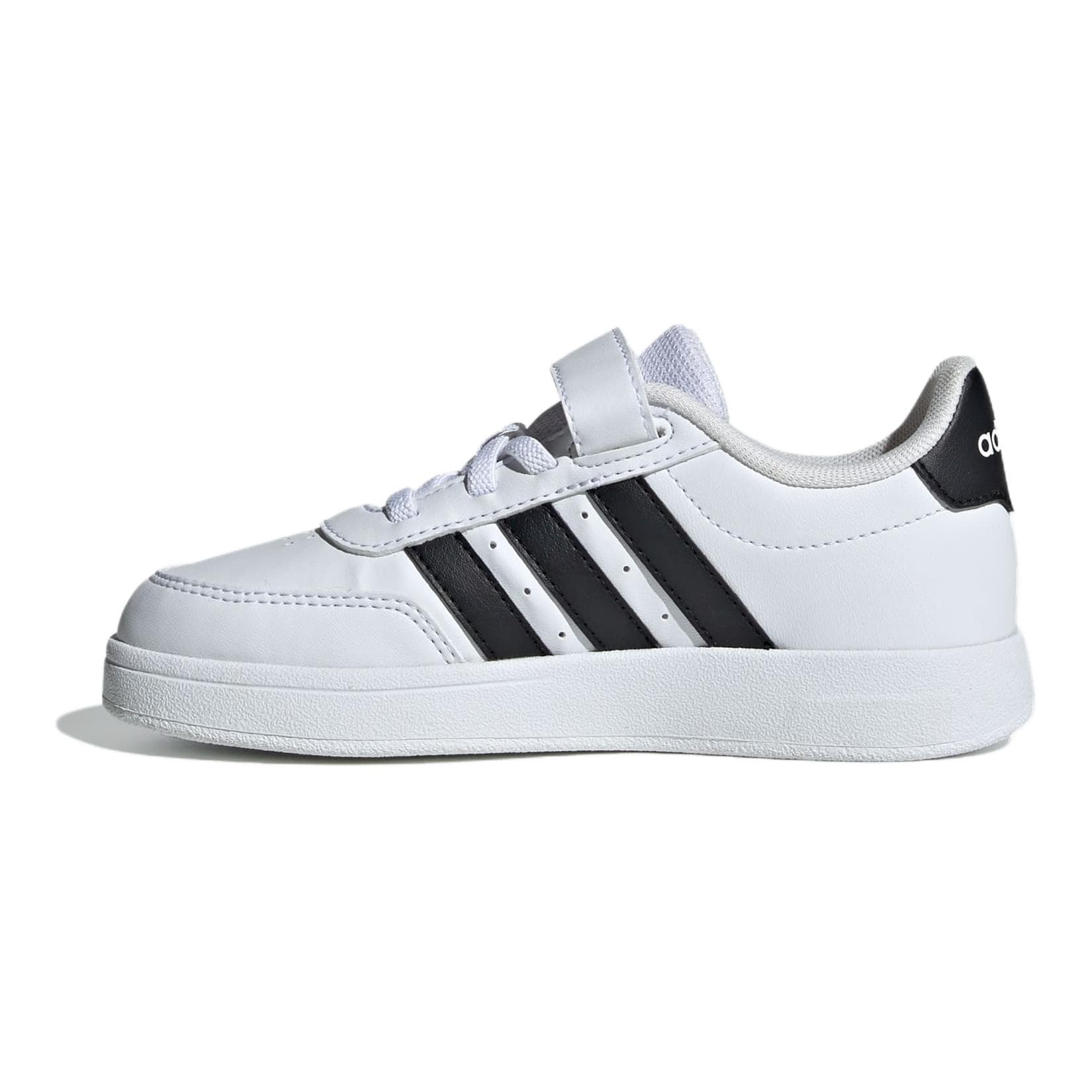 Кроссовки Adidas BREAKNET 2,0 Противоскользящая Анти-КИК Низкий Верх Детская Скейтбординг Обувь Белая Малыш - изображение 2