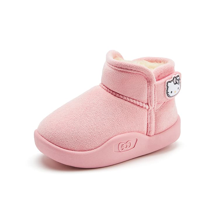 Sanrio Hello Kitty Утолщенные унисекс детские зимние сапоги с флисовой подкладкой на плоской подошве - изображение 2