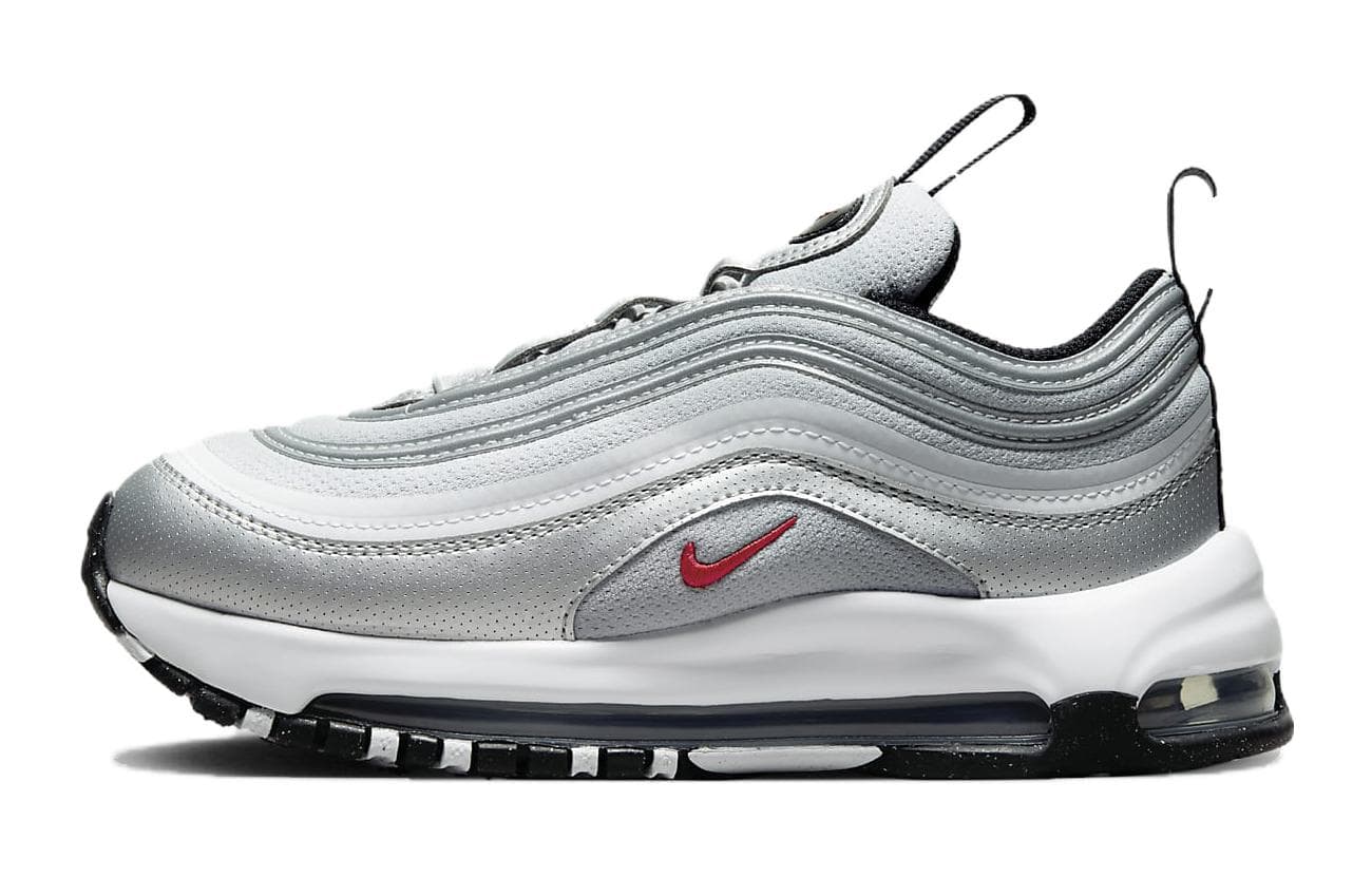 Кроссовки Nike Air Max 97 Дышащие Низкие Кеды для Детей Lifestyle Серый Белый Детские - изображение 1