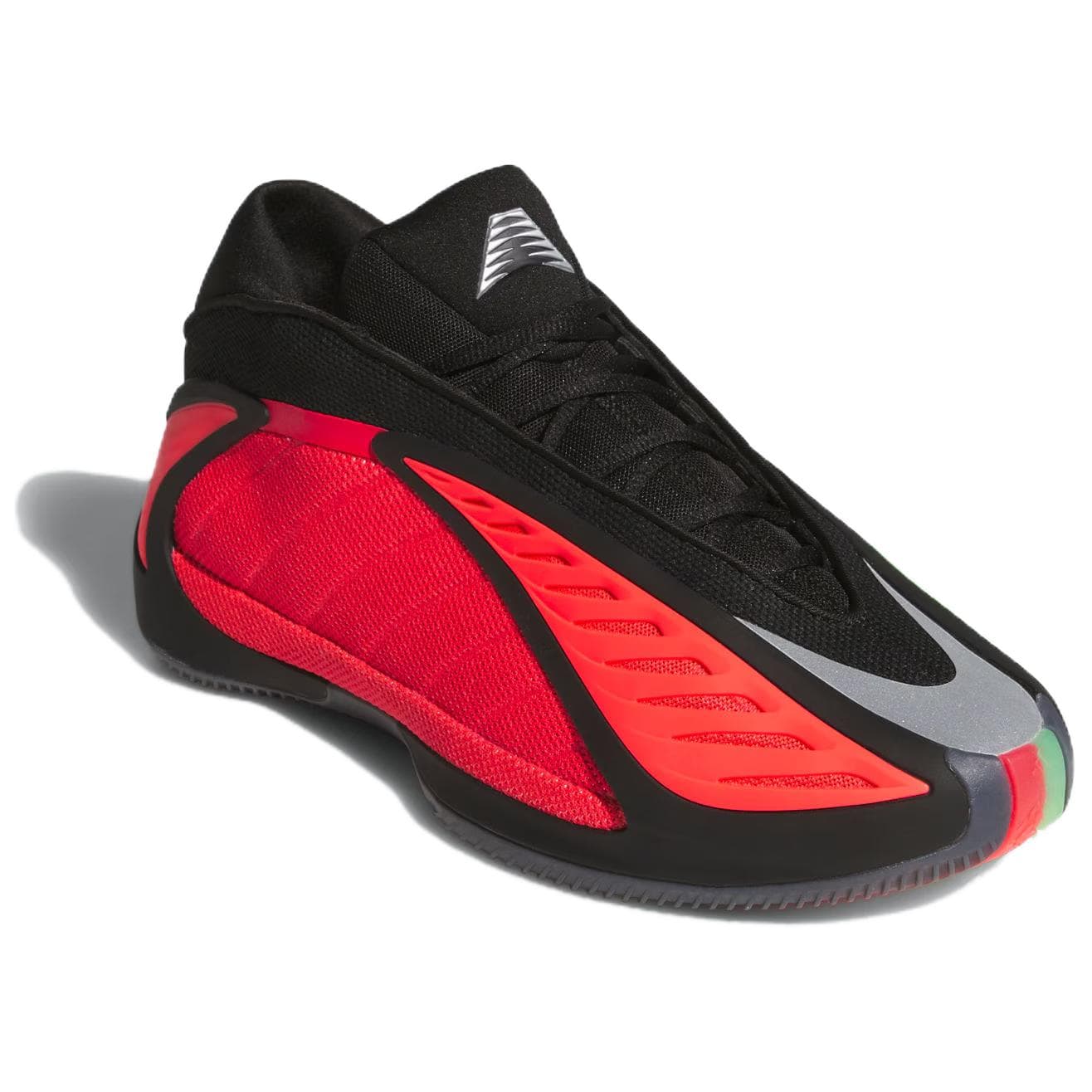 Кроссовки для баскетбола Adidas AE2 Low Топ Баскетбольные кроссовки Унисекс Черно-красный - изображение 4