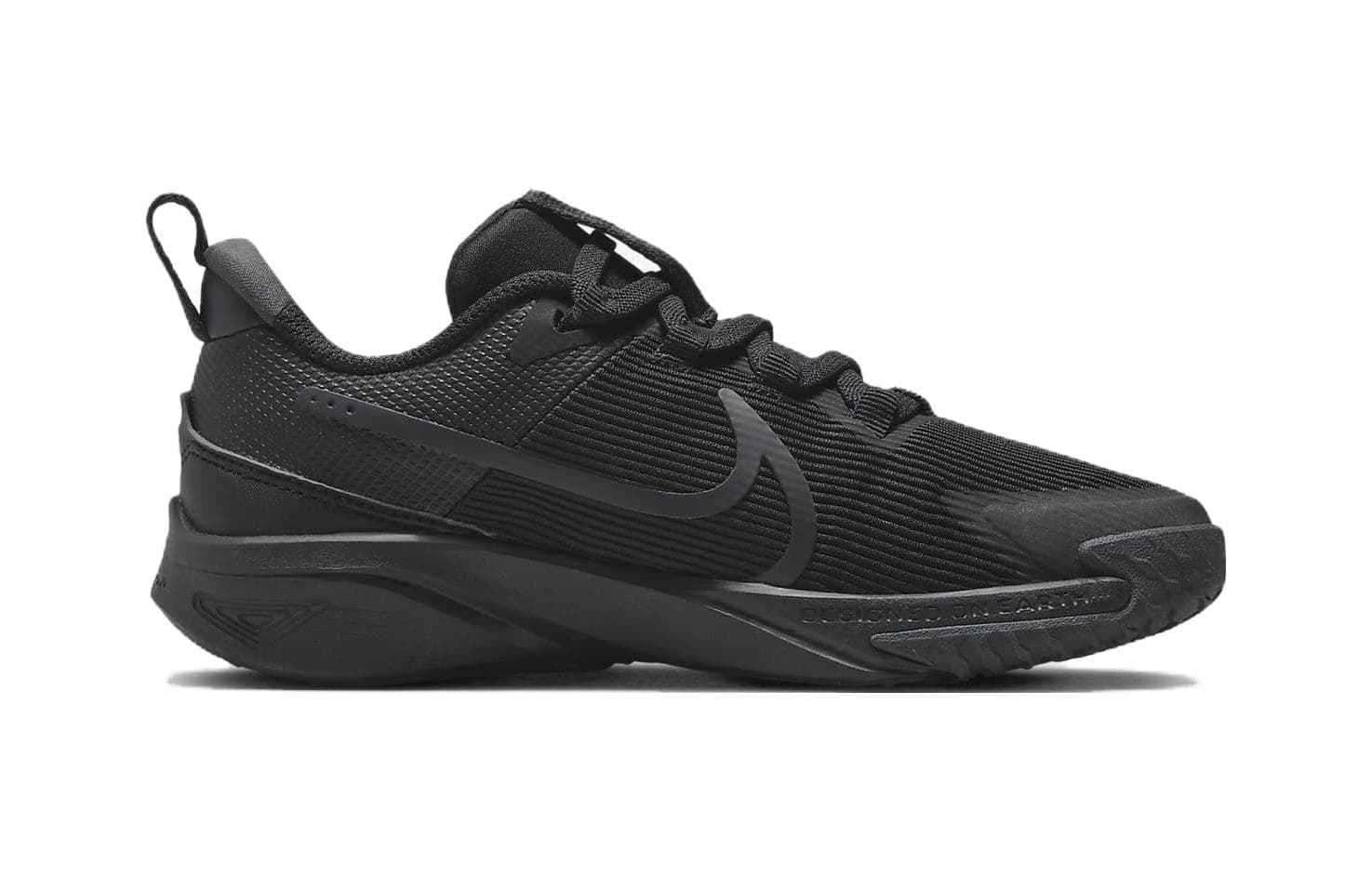 Кроссовки Nike Star Runner 4 противоскользящие низкие детские беговые кроссовки черного цвета для детей 3-7 лет - изображение 2