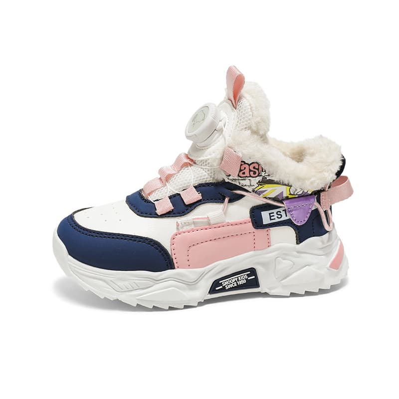 Кроссовки SNOOPY Multicolor Playful Утолщенный и с флисовой подкладкой удобные пуговицы универсальный модный комфортный - изображение 3