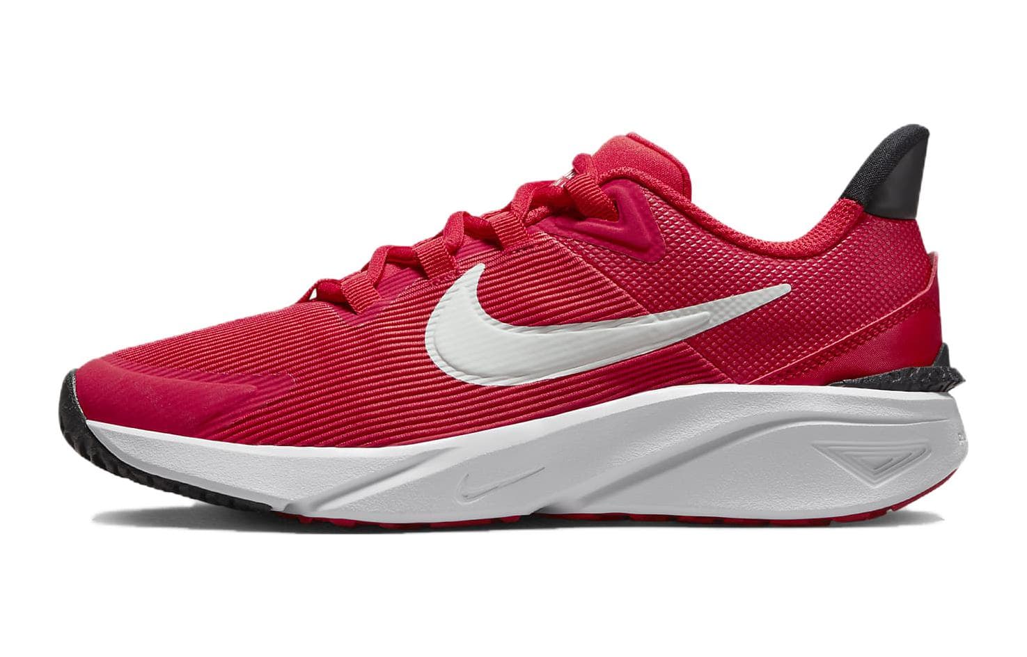Кроссовки Nike Star Runner 4 Устойчивые к истиранию Дышащие Низкие Беговые кроссовки Красно-белые Унисекс - изображение 1