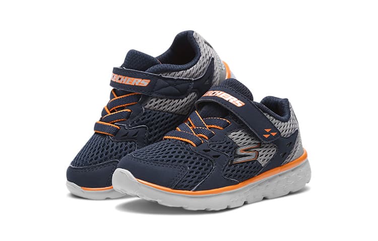 Кроссовки Skechers Go Run 400 Low Топ Детская беговая обувь Синий Серый Детская для возраста 3-7 лет - изображение 3