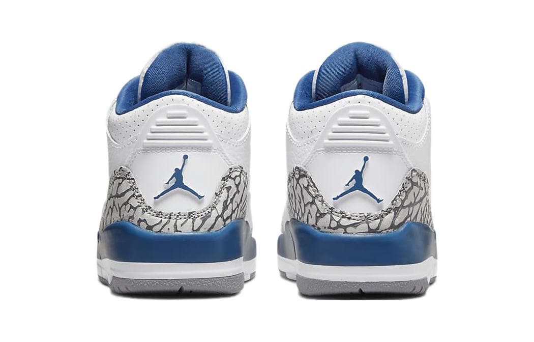 Кроссовки для баскетбола Jordan Air Jordan 3 "White and True Blue" BP - изображение 5