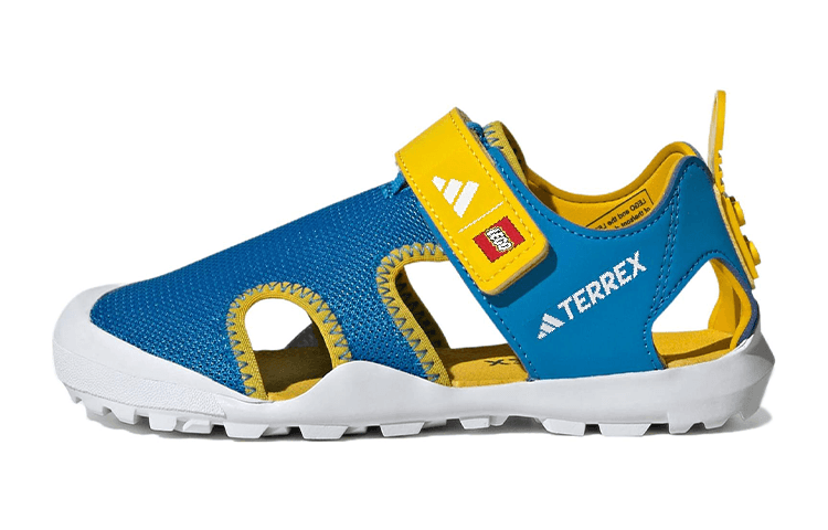 Сандалии LEGO x Adidas Captain Toey противоскользящие устойчивые к истиранию детские сандалии синие желтые для малышей - изображение 1
