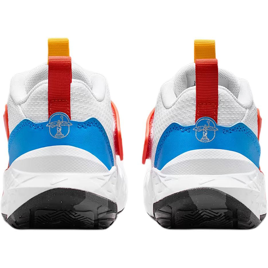 Кроссовки для баскетбола Nike Team Hustle D 12 Low Топ Детские Баскетбольные Кроссовки Белый Красный Синий Малыш - изображение 5