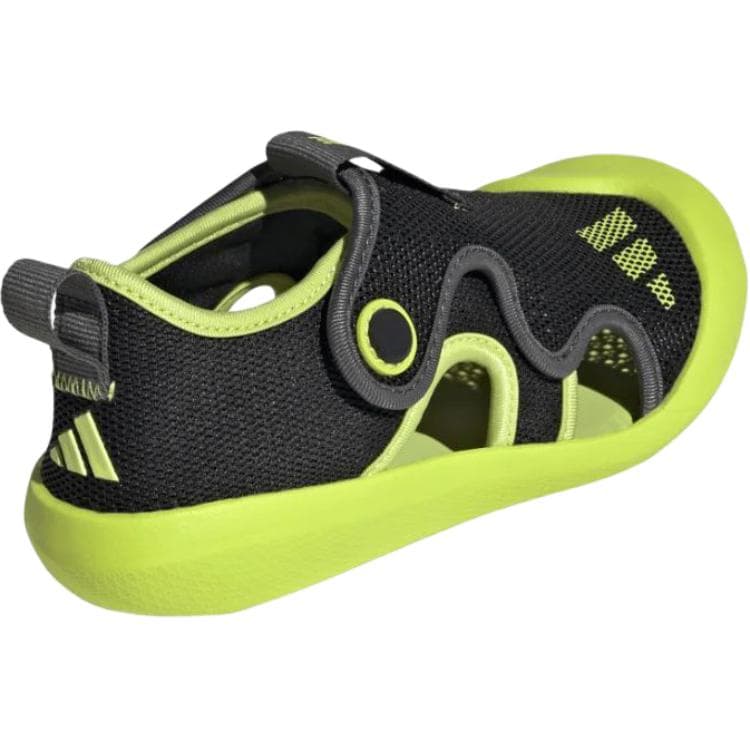 Сандалии Adidas ALTAVENTURE 3,0 Сетчатая ткань противоскользящие устойчивые к истиранию низкие сандалии для детей черный зеленый - изображение 4
