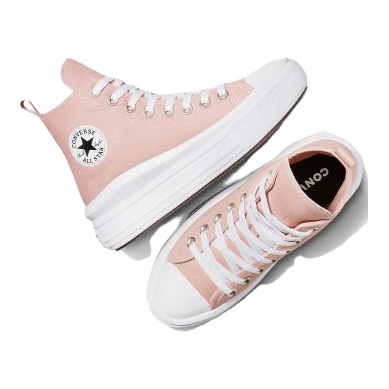 Converse All Star Move Удобные повседневные Хай-топы Детские кеды Светло-розовый Подростки - изображение 5