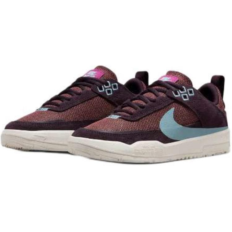 Кроссовки Nike SB DAY ONE Удобная Износостойкая Низкая Обувь для Скейтбординга для Детей Бордового Цвета - изображение 3