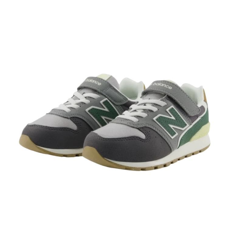 Кроссовки New Balance Повседневная обувь Светло-серый Темно-серый Зеленый Детский - изображение 4