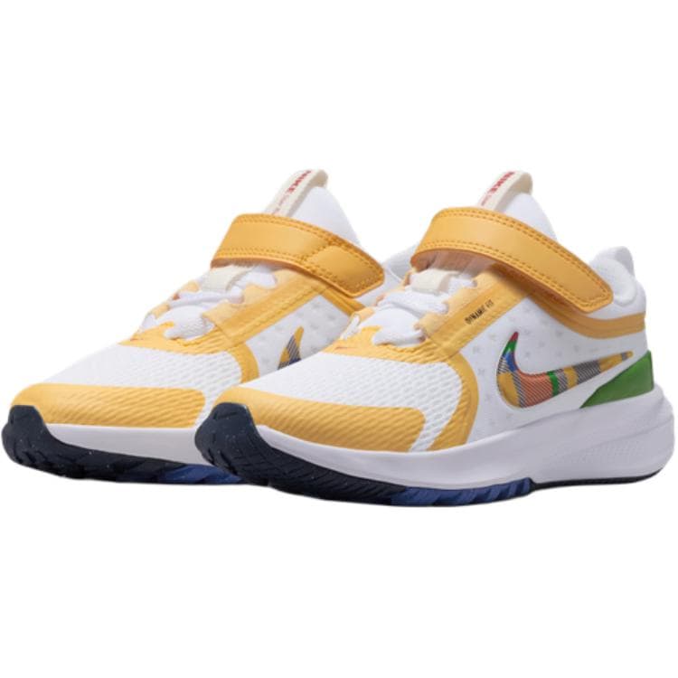 Кроссовки Nike Star Runner 5 Low Топ Детская Беговая Обувь Белый Желтый Малыш - изображение 3