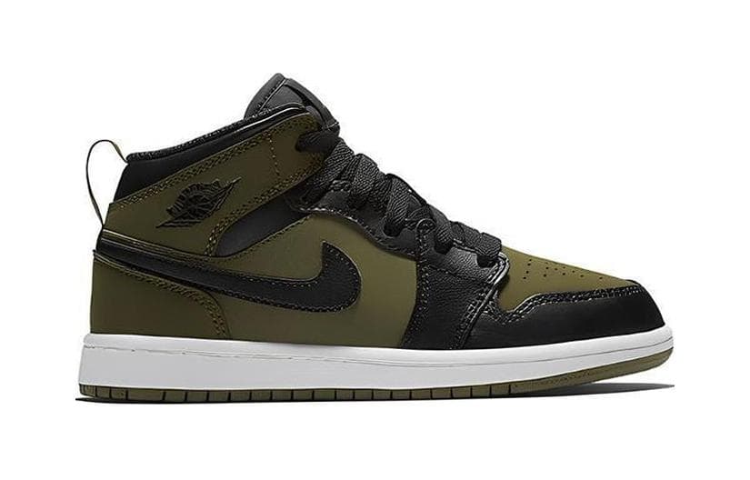 Кроссовки для баскетбола Jordan Air Jordan 1 Mid PS "Olive Canvas" - изображение 2