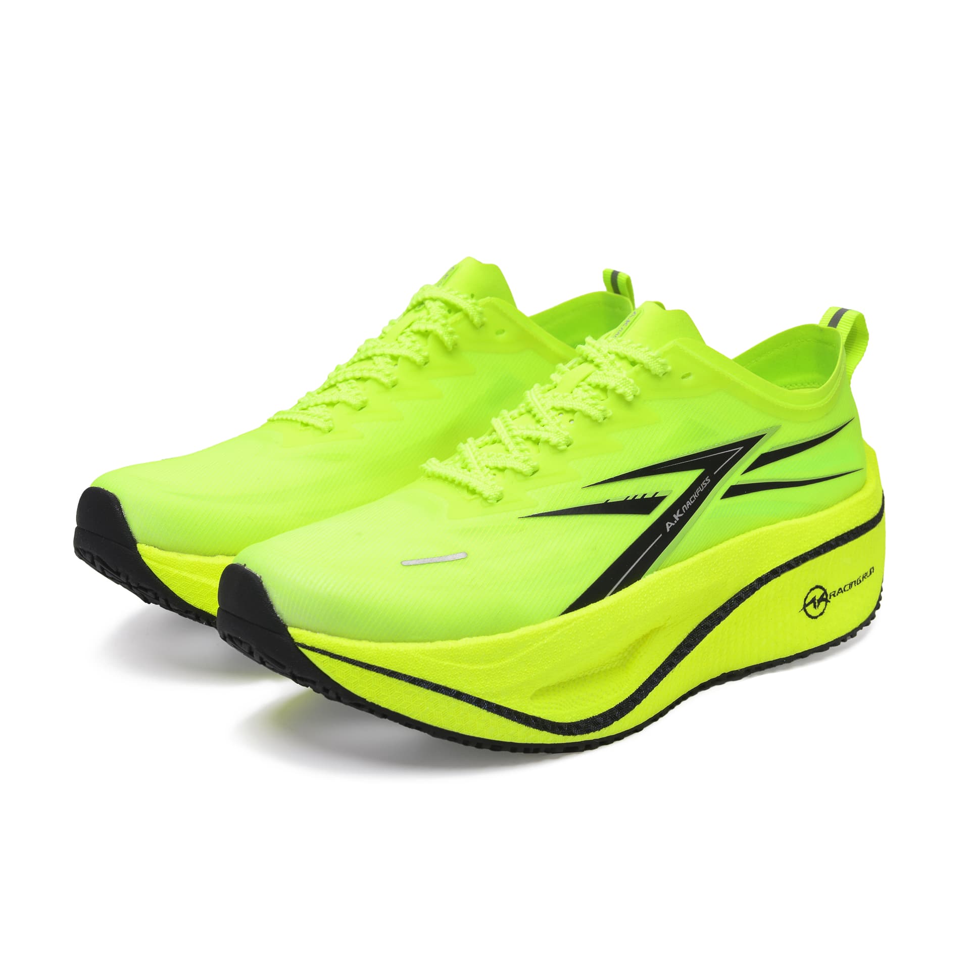 Кроссовки A.Knackfuss Carbon Speed 6,0 Pro Low Топ Беговые кроссовки Неоновый зеленый Унисекс - изображение 2