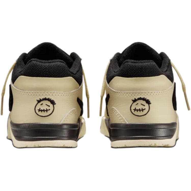 Кроссовки для баскетбола Jordan X Travis Scott Jumpman Jack TR противоскользящие MID детские баскетбольные кроссовки Бежевый Черный Желтый - изображение 5