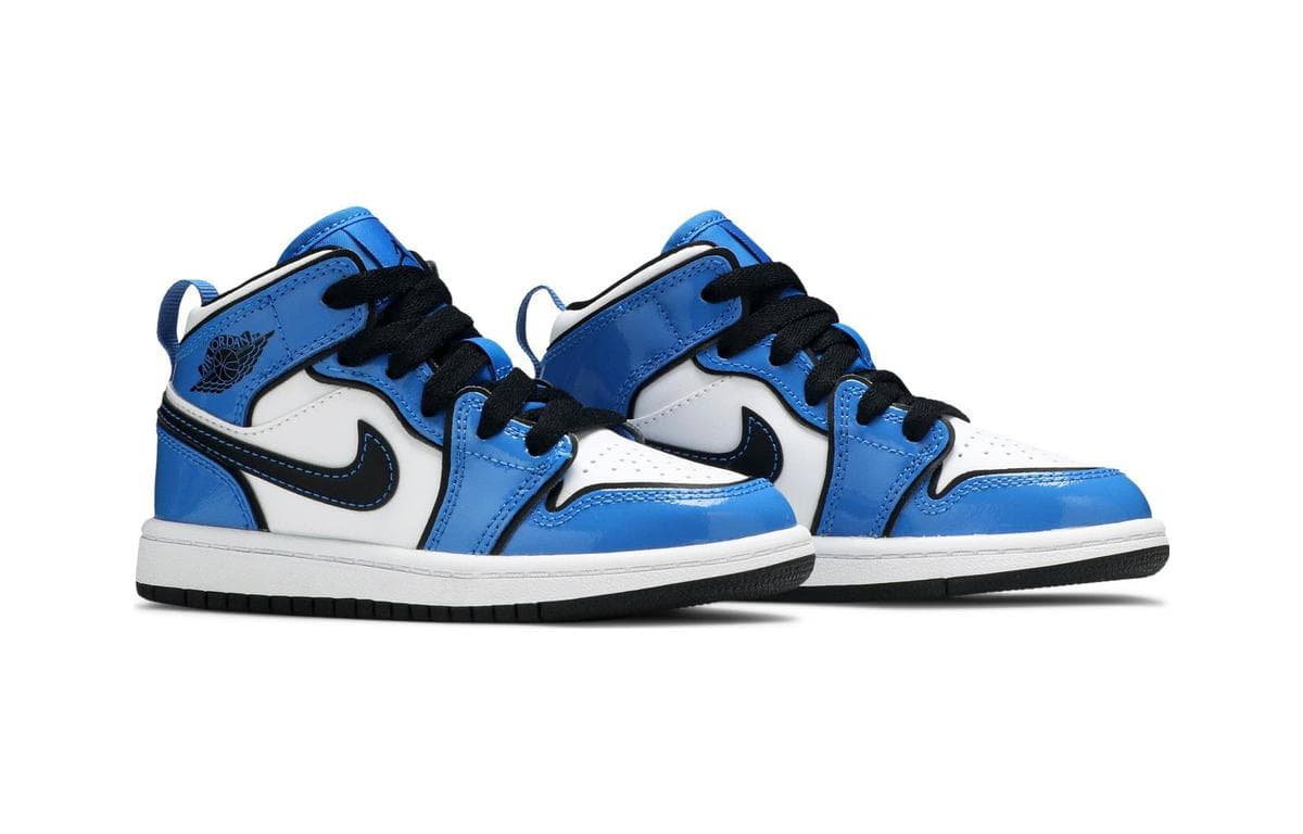 Кроссовки для баскетбола Jordan Air Jordan 1 Mid "Signal Blue" - изображение 4