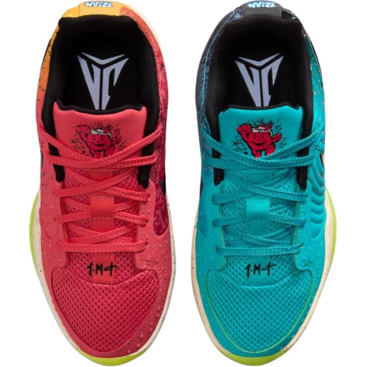 Кроссовки для баскетбола Nike X Kool Aid Ja 2 Low Топ Children's Баскетбольные кроссовки Красный синий - изображение 4