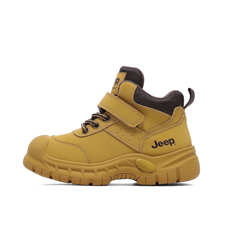 Кроссовки Jeep Artificial Suede Soft and Comfortable с флисовой подкладкой на молнии детские повседневные туфли светло-коричневый - изображение 1