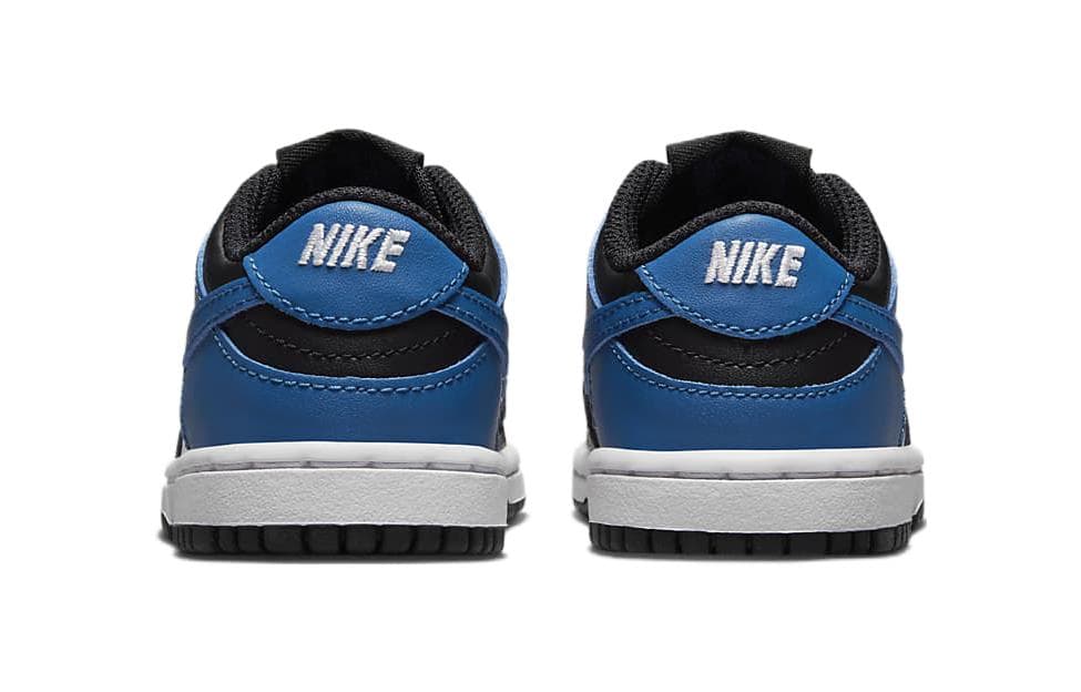 Кроссовки Nike Dunk Противоскользящая Устойчивая к истиранию Амортизация Низкие Малыши Обувь Синие Белые Малыш - изображение 5