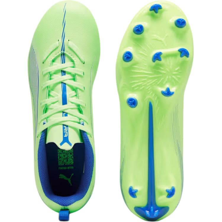 Бутсы PUMA Низкие футбольные бутсы для детей зеленые и синие детские - изображение 4