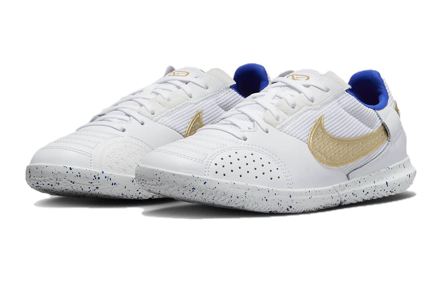 Бутсы Nike Streetgato Противоскользящие Анти-КИК Амортизация Низкие Футбольные бутсы Белые Унисекс - изображение 3