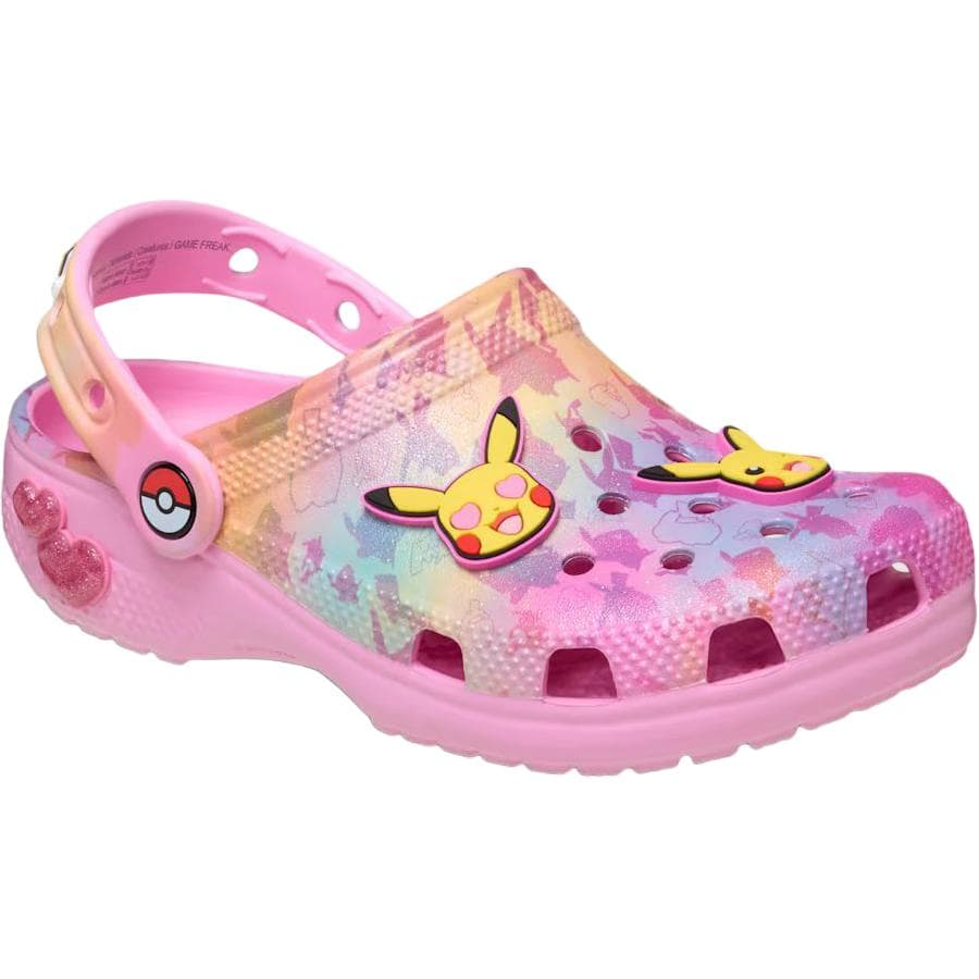 Сандалии Crocs x POKEMON Классические сандалии низкие с закрытым носком для детей розовые детские - изображение 3
