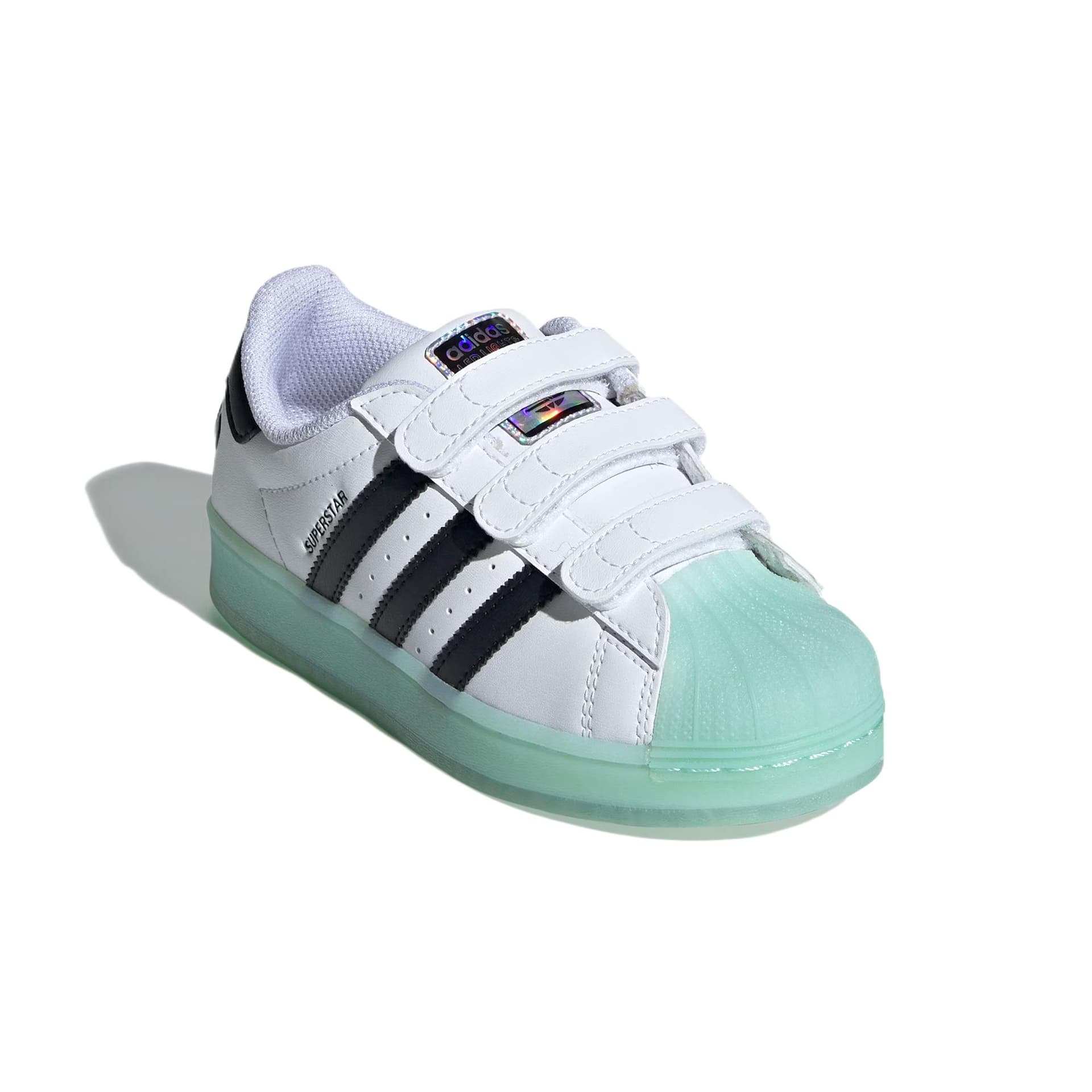 Кроссовки Adidas Comfort Синтетическая кожа Модный тренд Устойчивый к истиранию Низкий верх Детские Скейтбординги Белый Детский - изображение 3