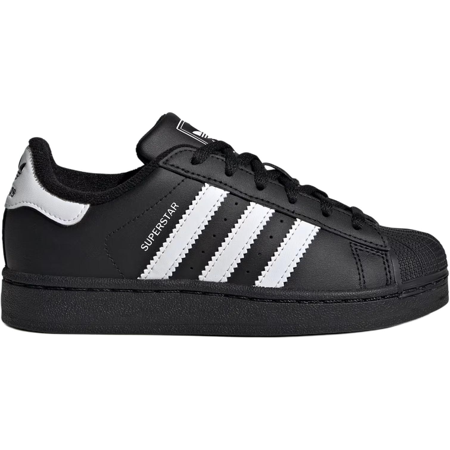 Кроссовки Adidas Originals Superstar 2 Low Топ Детская Скейтбординг Обувь Черная Детская - изображение 2