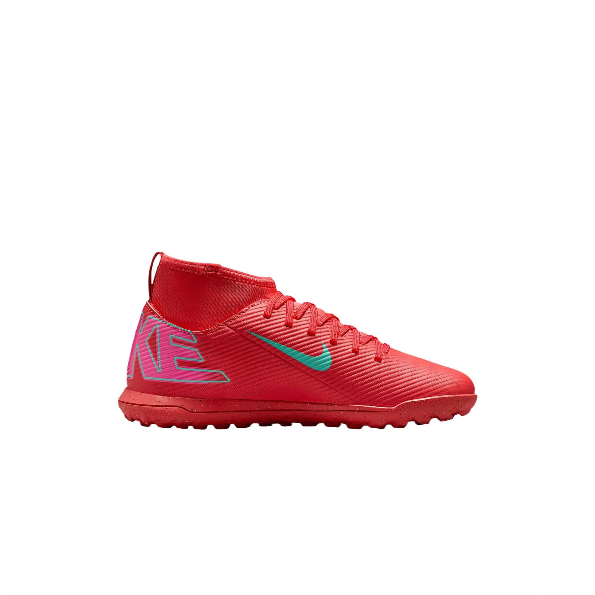 Бутсы Nike ClubMercurial Superfly 10 Амортизация и Легкость Детская Футбольная Обувь Серый Красный Аврора Зеленый Детская - изображение 2