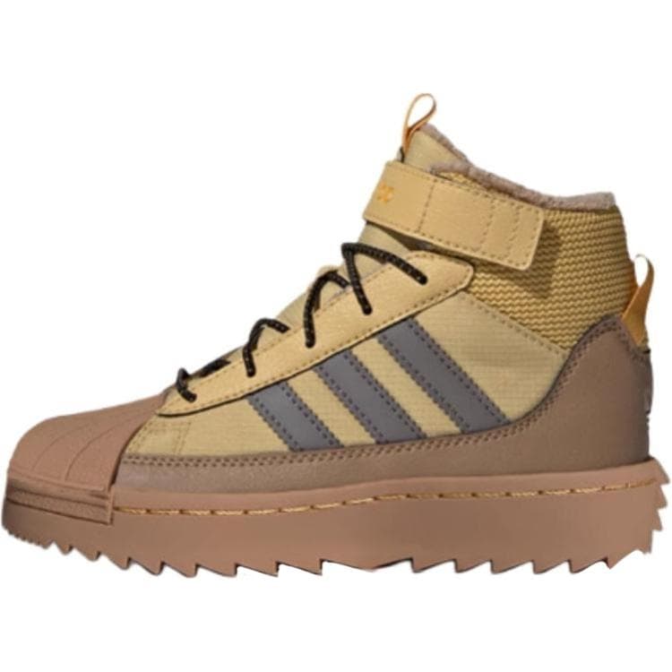 Кроссовки Adidas Originals Superstar Удобные Устойчивые к истиранию Высокие Детские Лайфстайл Обувь Желтая Детская - изображение 1