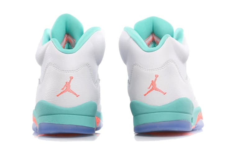 Кроссовки для баскетбола Jordan Air Jordan 5 Retro Light Aqua GS - изображение 5