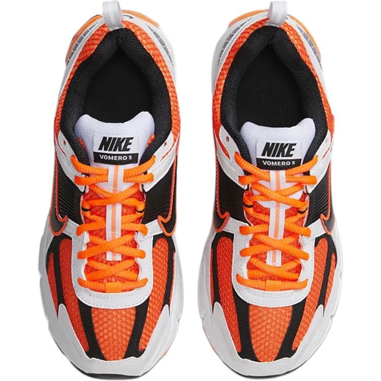 Кроссовки Nike Zoom Vomero 5 противоскользящие устойчивые к истиранию дышащие низкие детские беговые кроссовки оранжевые детские - изображение 4