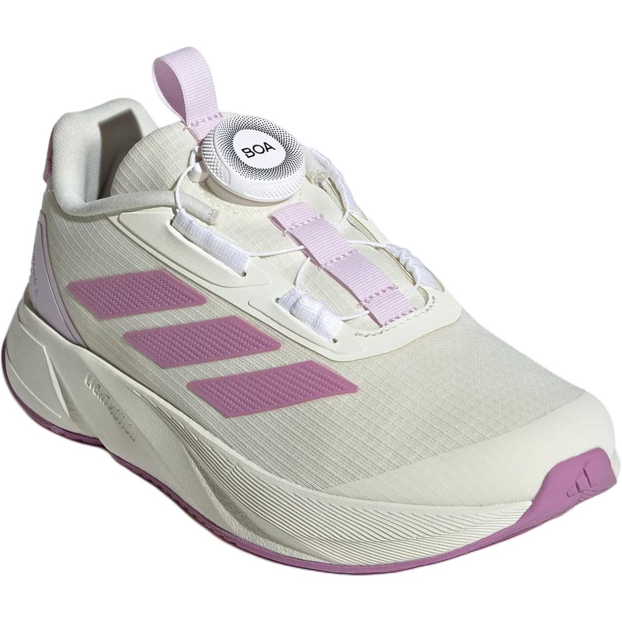 Кроссовки Adidas Duramo Sl Low Кеды Детские Лайфстайл Белый Фиолетовый - изображение 3