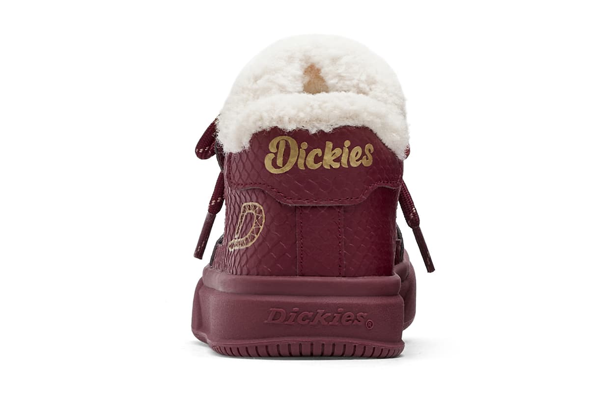 Кроссовки Dickies противоскользящие анти-КИК абразионные термостойкие поддерживающие высокие топы скейтборд-кроссовки красные - изображение 4