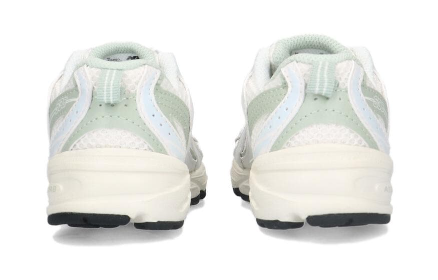 Кроссовки New Balance NB 530 Устойчивые к истиранию низкие детские беговые кроссовки Белый Зеленый Малыш - изображение 5