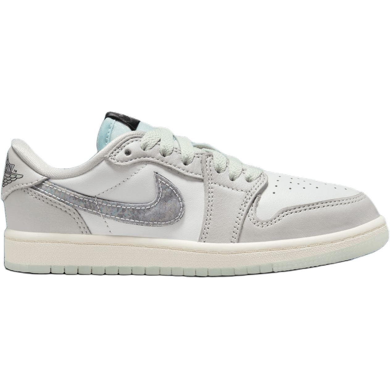 Кроссовки для баскетбола Jordan 1 Low Топ Детские Баскетбольные Кроссовки Белые Малыш - изображение 2