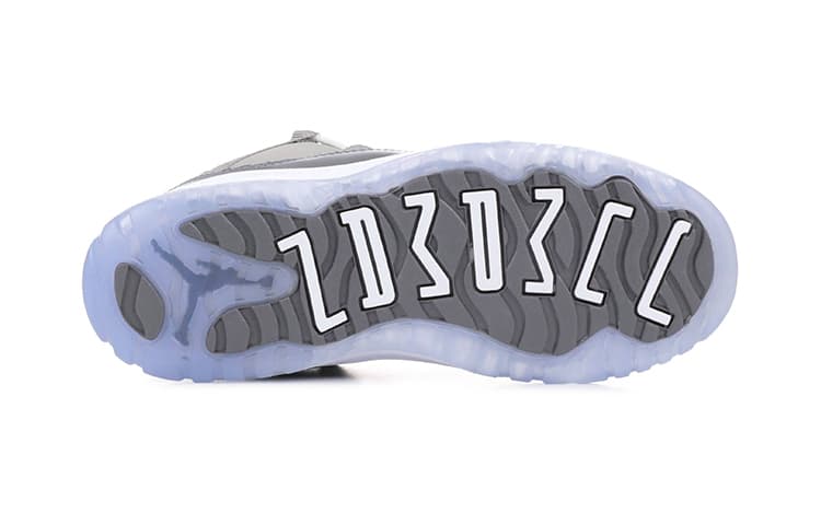 Кроссовки для баскетбола Jordan Air Jordan 11 Low Grey BP 2019 - изображение 5