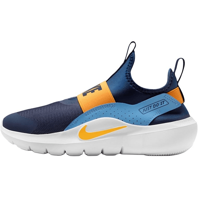 Кроссовки Nike Flex Runner 4 Low Топ Детские беговые кроссовки Темно-синий и Оранжевый Детский - изображение 1