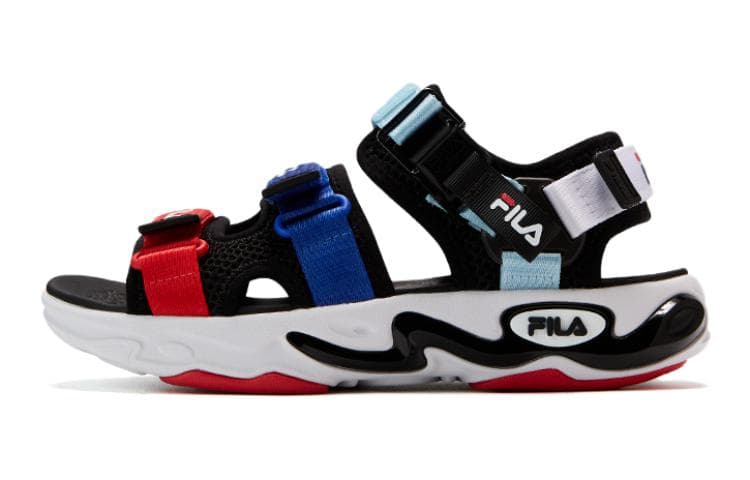 Сандалии FILA KIDS Анти-КИК Анти-КИК Детские сандалии Черный Пламя Красный - изображение 1