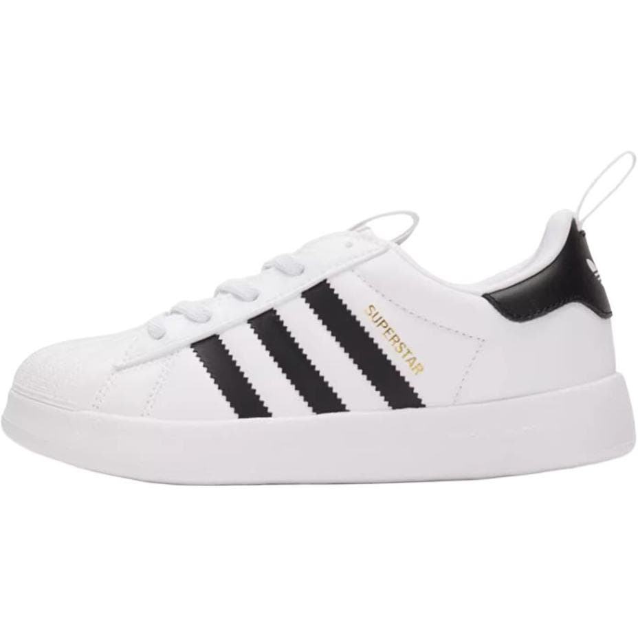 Кроссовки Adidas Originals AdiFOM Superstar Low Топ Детская Скейтбординг Обувь Белый Черный Золото Детская - изображение 1